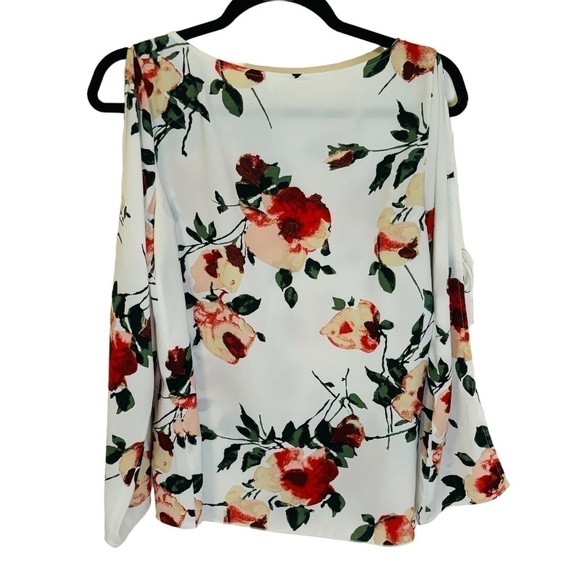 WILFRED Floral White Pozzi Cold Shoulder Blouse SZ Small - Picture 5 of 9